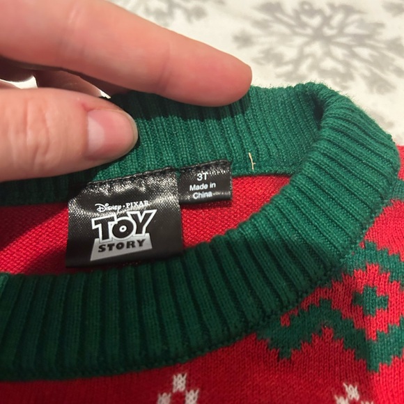 Disney Toy Story Christmas sweater sz 3 - Picture 2 of 5
